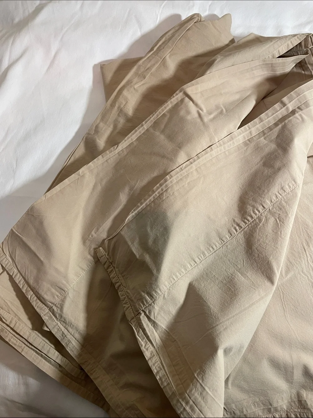 Parachute Tan 100% Organic Cotton Full/Queen Sheets (flat & fitted)